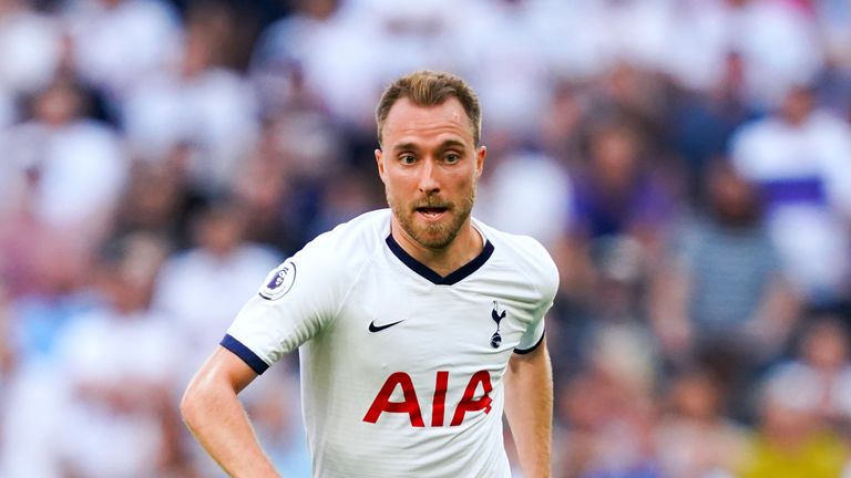 Christian Eriksen's Tottenham contract expires at the end of the season