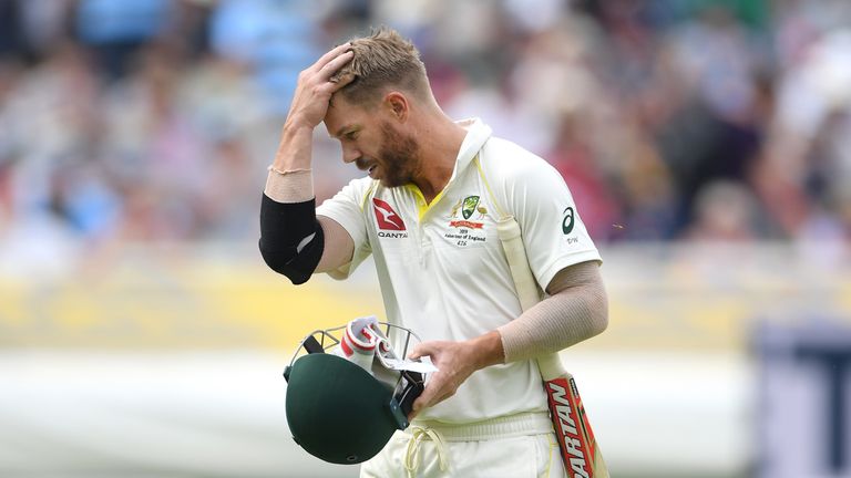 Australia's David Warner has been dismissed by Stuart Broad six times this series