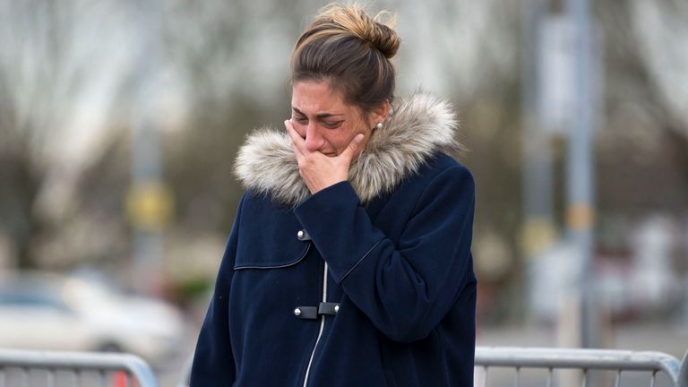 Sala's sister Romina was among the visitors to the Cardiff City Stadium in the wake of the tragic plane crash