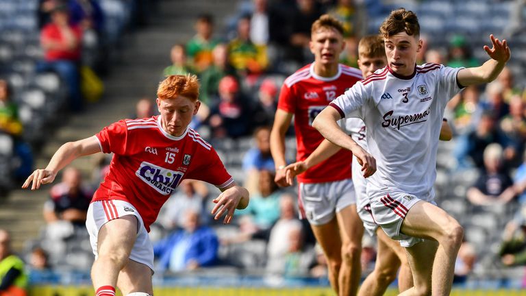 Jack Cahalane shoots to score his second-half goal