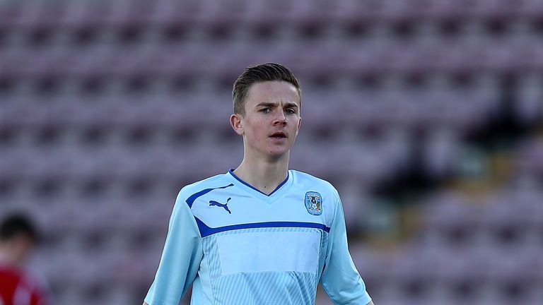 Maddison playing for Coventry as a 16-year-old