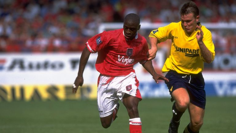 Beauchamp in action for Oxford United against Charlton