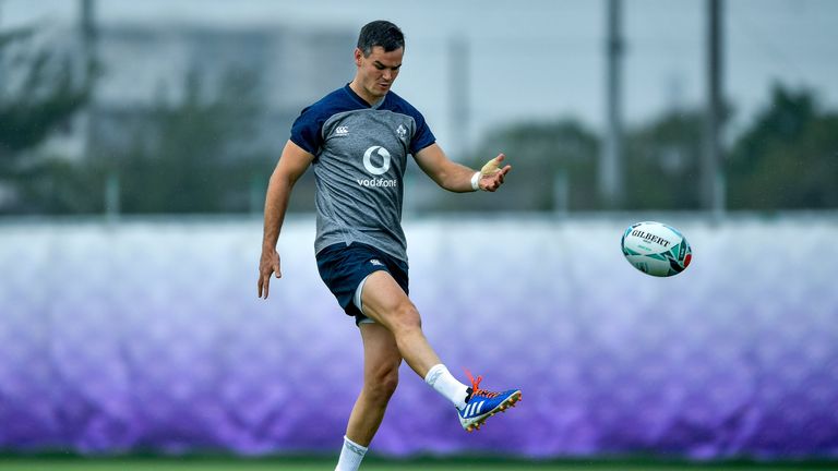Jonathan Sexton during Ireland Rugby squad training