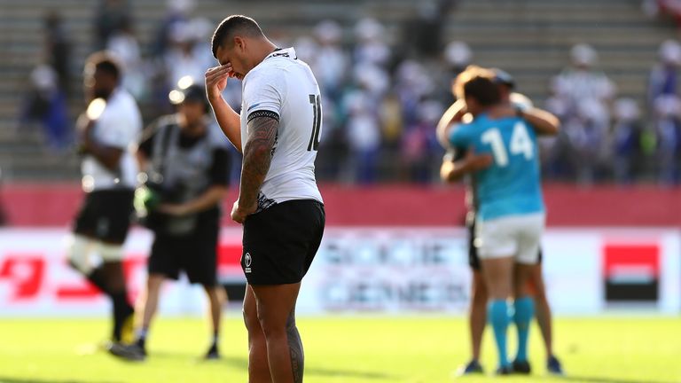 A dejected Josh Matavesi