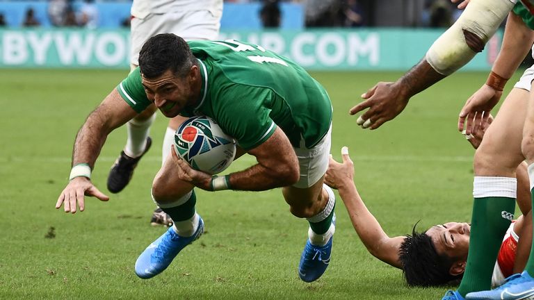 Rob Kearney added a second Ireland first-half try as they seemed to take control of the game