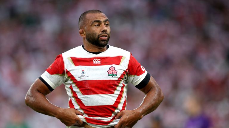 Japan skipper Michael Leitch also came onto the pitch just before that scrum and provided a fantastic impact