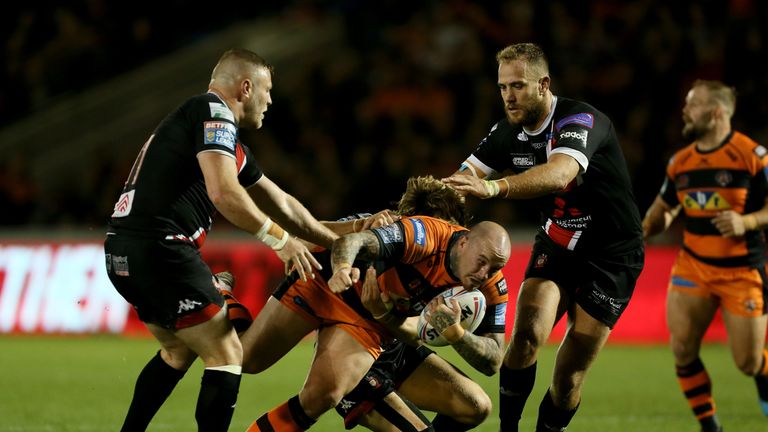 Castleford struggled to find a way through Salford's defence