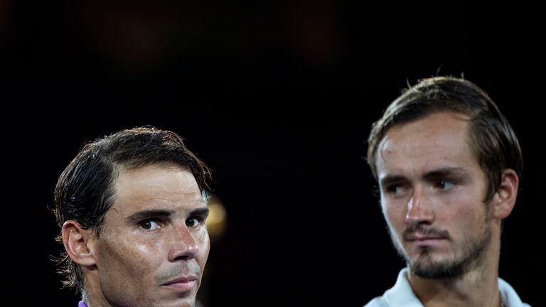 Nadal was full of praise for the fightback produced by Medvedev