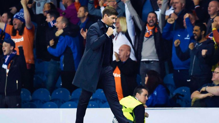 Rangers manager Steven Gerrard saw his team earn a deserved 1-0 win over Feyenoord at Ibrox