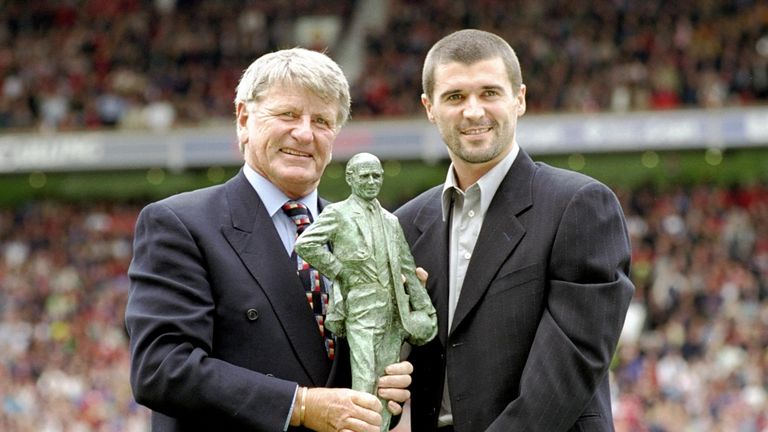 Keane won the player of the year award at United in 1999 and 2000