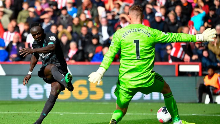 Sadio Mane squandered two glorious first-half chances