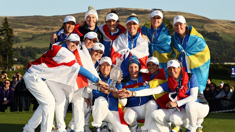 A look back at the best of the action from a dramatic final day at the 16th Solheim Cup, where Team Europe snatched victory