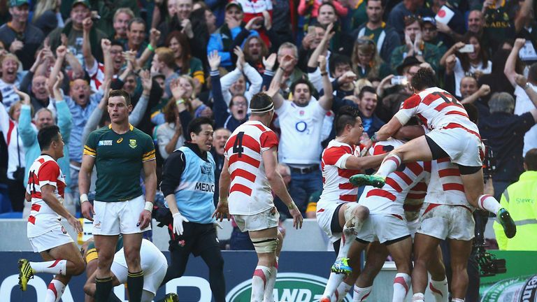 South Africa were stunned by Japan in the 2015 World Cup