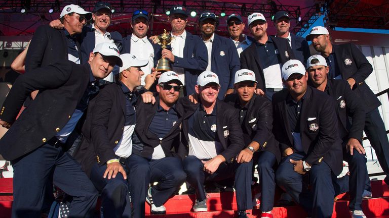 Davis Love III guided Team USA to victory in 2016