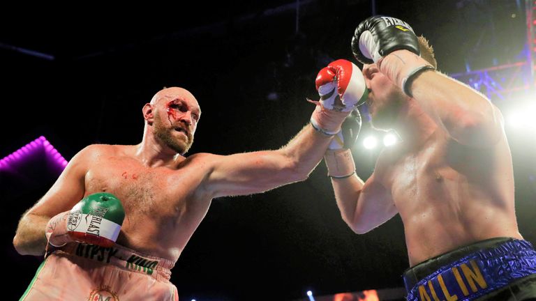 Tyson Fury superó a Otto Wallin en Las Vegas