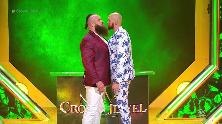 Tyson Fury will compete in a WWE wrestling match when he takes on Braun Strowman on October 31, live on Sky Sports Box Office