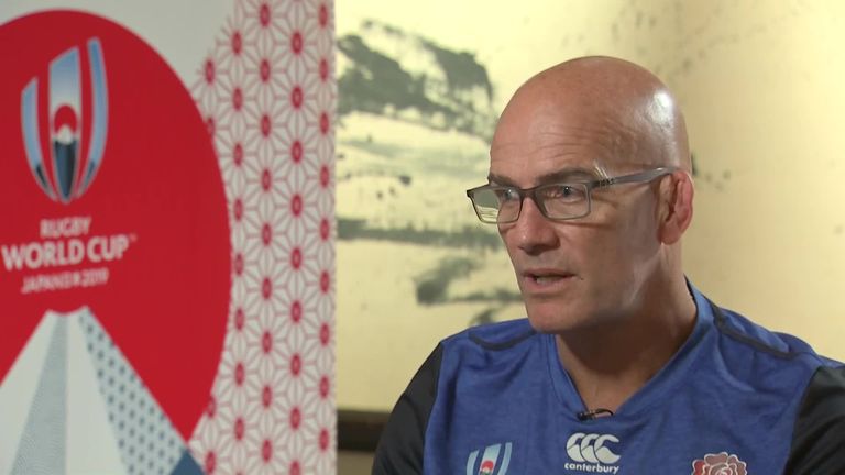 England's defence coach John Mitchell says the team have no idea what the RFU will decide with regards to the typhoon weather warnings ahead of their France clash.