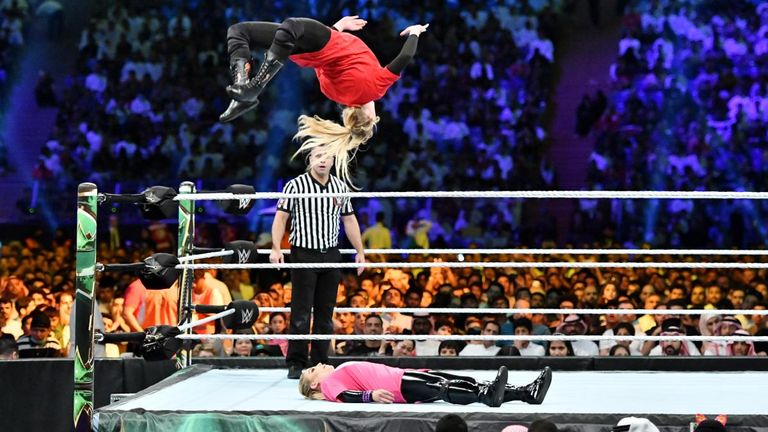 Watch the best bits from WWE Crown Jewel featuring Tyson Fury, Brock Lesnar and the first women's match in Saudi Arabia