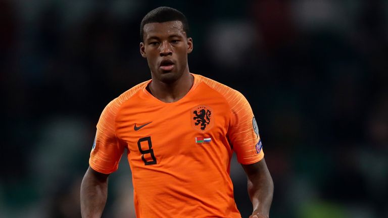 Georginio Wijnaldum was on target against Belarus