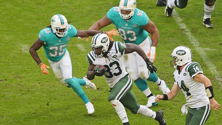 Chris Ivory had a career day for the Jets with 166 yards