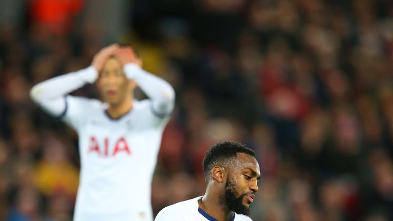 Danny Rose was beaten by Jordan Henderson for Liverpool's equaliser