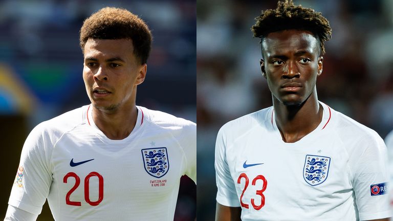 Tottenham's Dele Alli has been left out of the England squad, while Chelsea's Tammy Abraham has been included