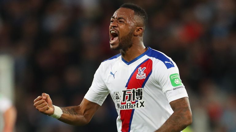 Jordan Ayew estaba entre los goleadores del Crystal Palace en West Ham el sábado por la noche