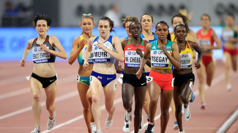 Laura Muir finalizó cuarta en el Campeonato Mundial 2017 en Londres