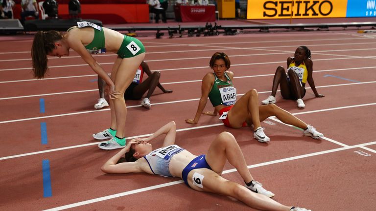 Laura Muir missed out on a medal despite clocking a stunning time in the 1,500m