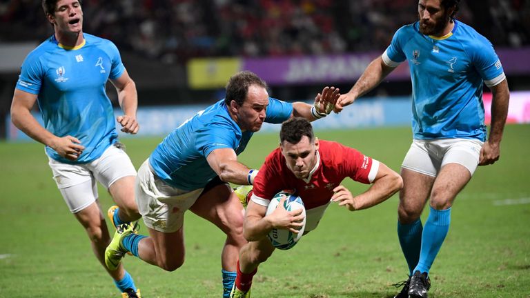 Tomos Williams came off the bench to score Wales' bonus point try