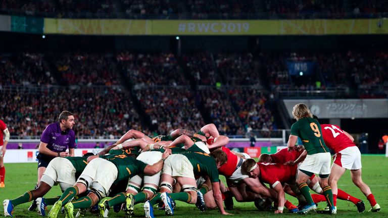 The Springboks have excelled at the scrum, where England have experienced joy too