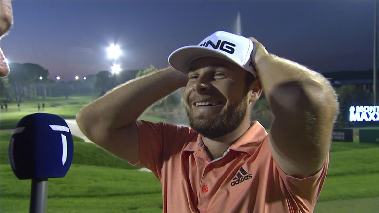 Tyrrell Hatton was a happy man after returning to winning ways at the Turkish Airlines Open