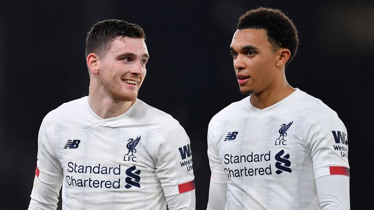 Robertson y Trent Alexander-Arnold han brindado 12 asistencias combinadas esta temporada