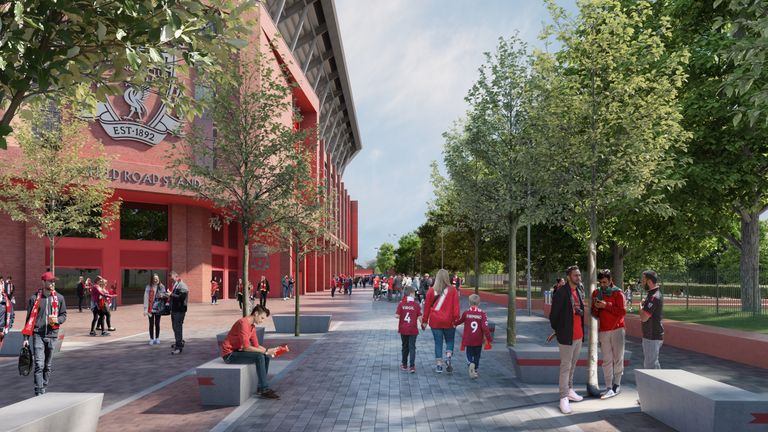 Los planes se producen tres años después de que el club completara la remodelación del puesto principal de Anfield 