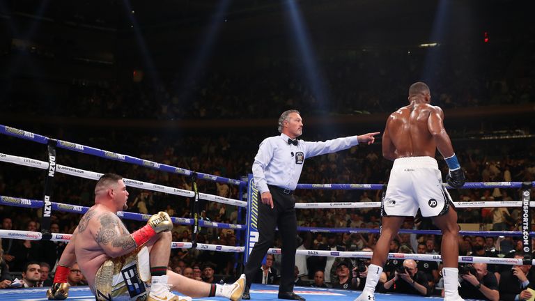 Ruiz Jr went down first in the fight