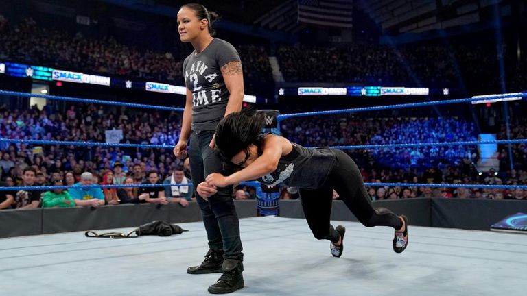 Shayna Baszler had an invitation for Bayley to take her on, and the SmackDown women's champion obliged