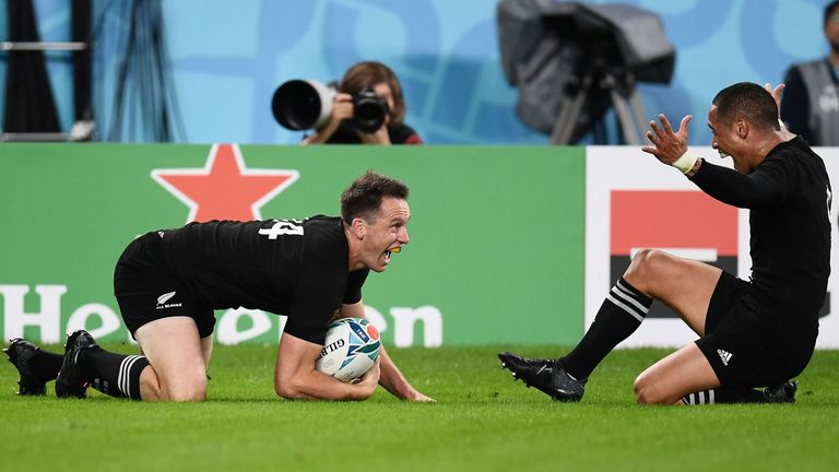 Smith combined with scrum-half Aaron Smith for a fourth New Zealand try in the first half's dying stages
