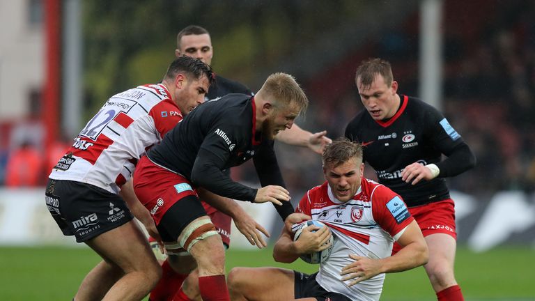 Chris Harris in action for Gloucester
