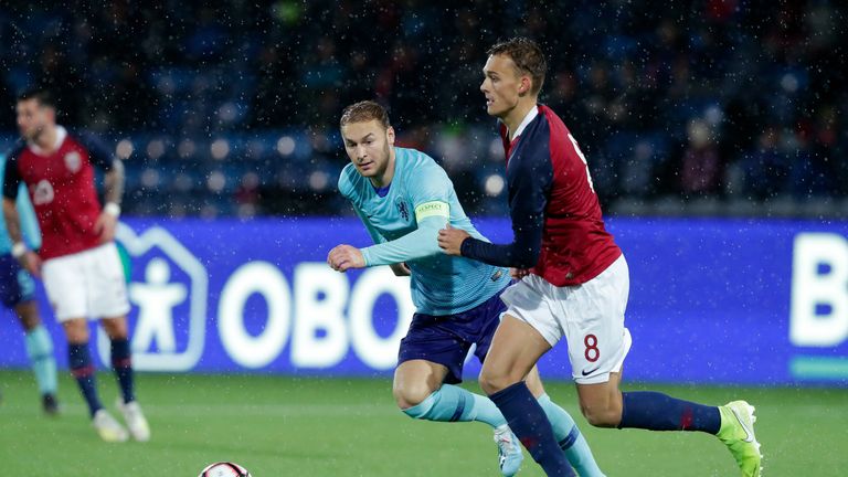 Emil Bohinen has nine caps and a goal for Norway's U21s
