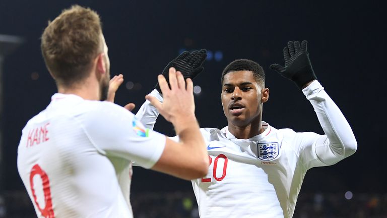 Marcus Rashford ha marcado 10 goles en 38 partidos para Inglaterra