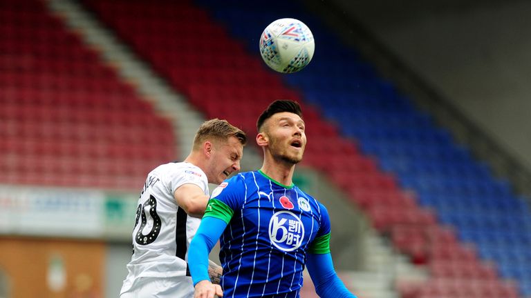 Moore signed for Wigan from Barnsley in the summer