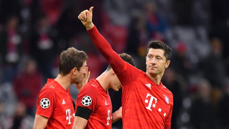 Robert Lewandowski continued his excellent form for Bayern Munich against Olympiakos
