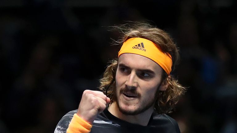 The 21-year-old from Athens came from a set down to claim victory