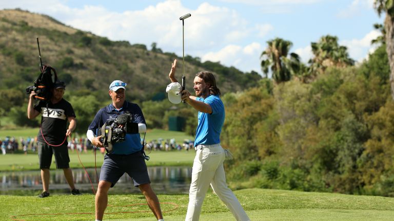 Fleetwood pulled off a stunning par save to win at the first extra hole