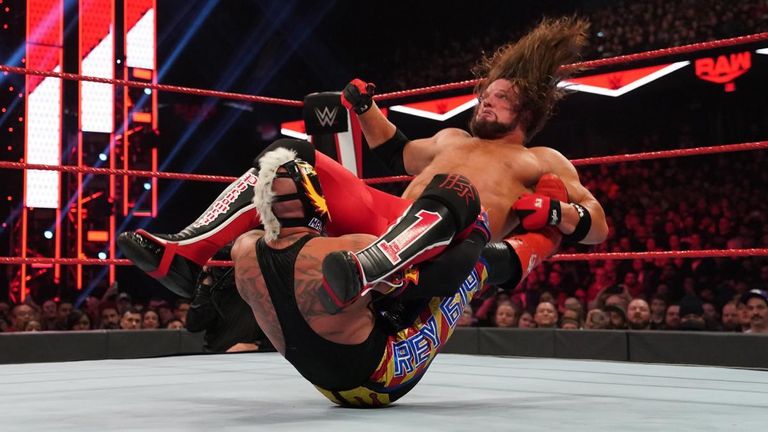 Rey Mysterio recovered from his Survivor Series defeat to Brock Lesnar to dethrone United States champion AJ Styles on Raw