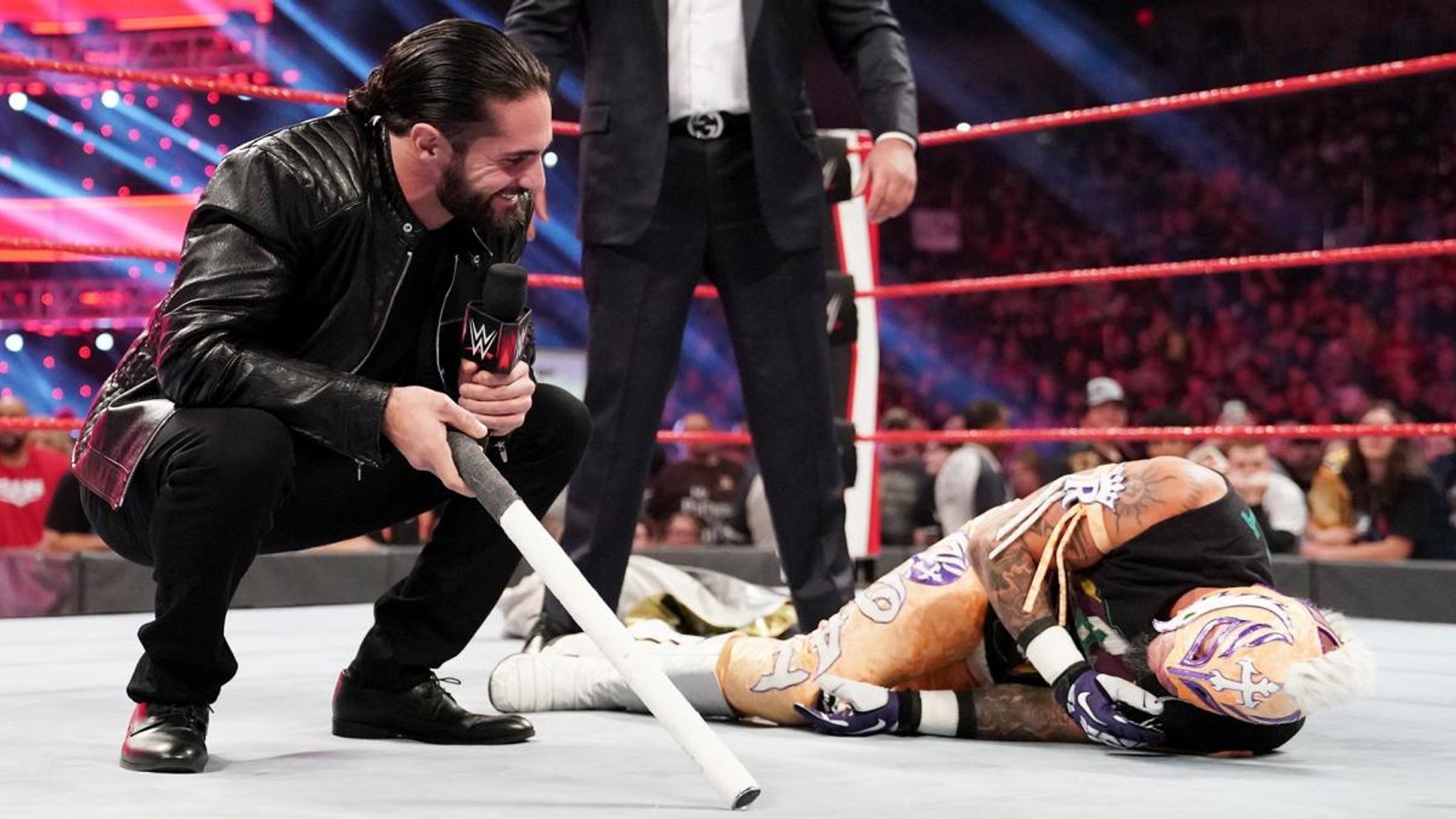 Wwe Raw Rey Mysterio Accepts Seth Rollins Challenge For United States Title News Sky Sports