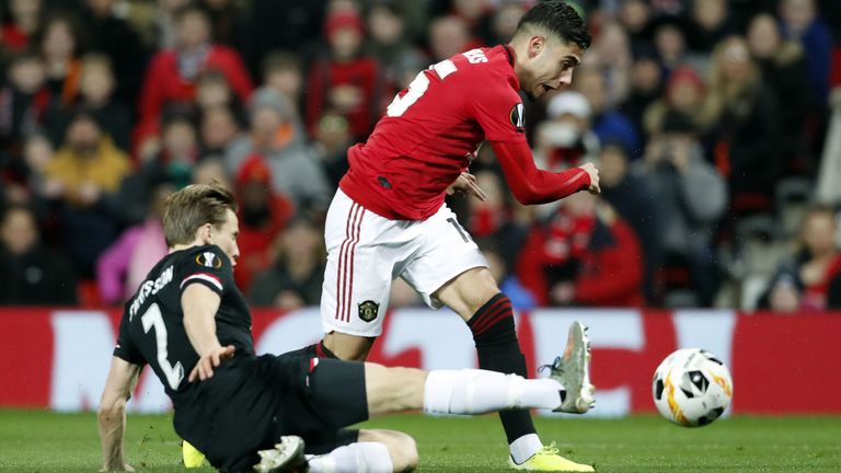 Andreas Pereira strides forward for United