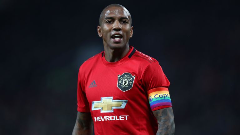 Ashley Young took the armband after Antonio Valencia left at the end of last season