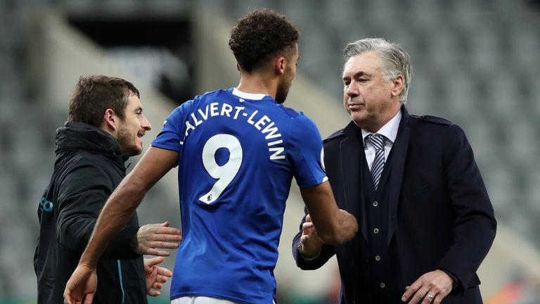 Calvert-Lewin ha comenzado rápidamente con el nuevo  jefe Carlo Ancelotti