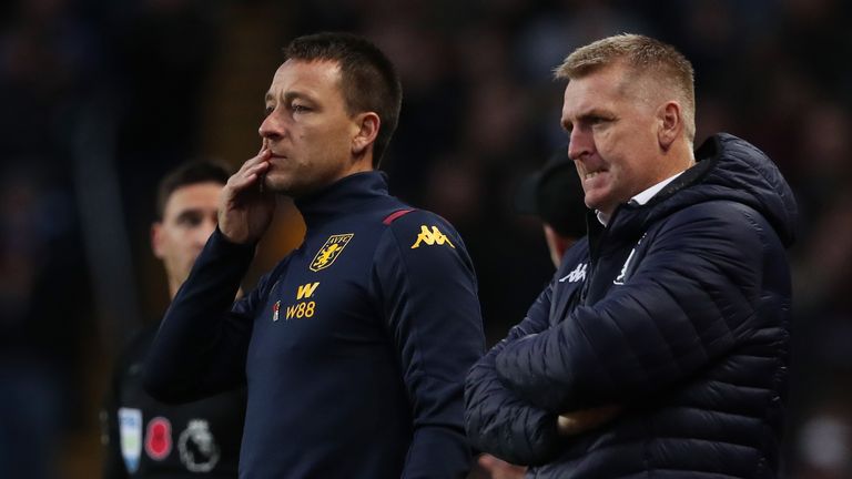 John Terry is assistant Dean Smith at Aston Villa and has been linked with the vacant Bournemouth job